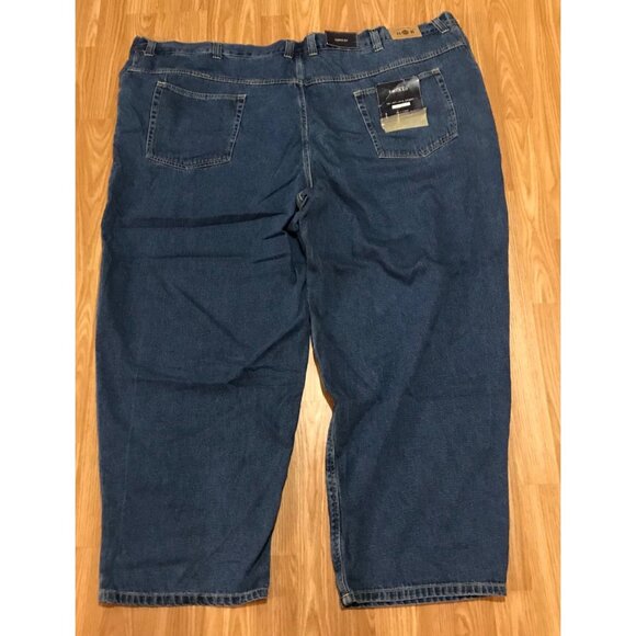 Harbor Bay Traditional Denim Loose Fit Jeans Size 58x32 Medium Stone Wash Cotton - Picture 7 of 7